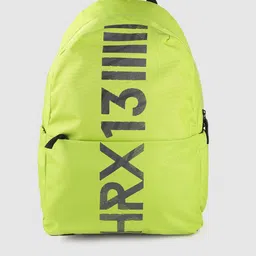 HRX by Hrithik Roshan Unisex Lime Green & Black Brand Logo Backpack 23.7 L-picture-19