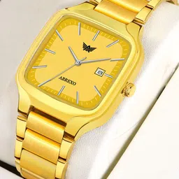 Abrexo Men Dial & Stainless Steel Bracelet Style Straps Analogue Watches Abx8869-57