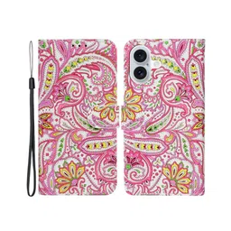 PEEPERLY Abstract Printed iPhone 16 Pro Flip Case Mobile Accessories-image-71
