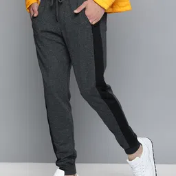 Harvard Men Solid Joggers with Side Stripes-image-26