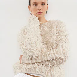 Trendyol Women Quirky Cardigan with Fringed Detail-picture-30