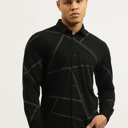 United Colors of Benetton Slim Fit Geometric Printed Pure Cotton Casual Shirt-picture-41