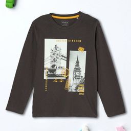 max Boys Graphic Printed Round Neck Cotton T-shirt-image-16