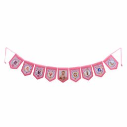 Archies Felt Scroll Hanging Baby Girl Shower with Photo Insert - Pink-image-50