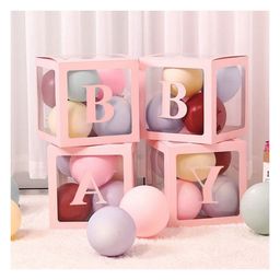 Untumble Pink BABY Letter Balloon Box for Baby Shower Party Decoration - Set of 4 Boxes-image-18