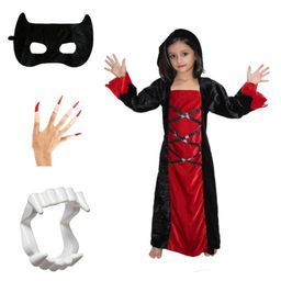 Kaku Fancy Halloween Theme Costume Set -  Black & Red-image-84