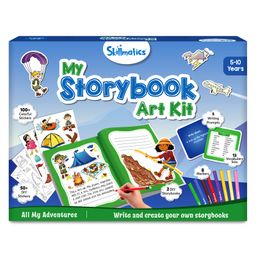 Skillmatics Storybook Art Kit - All My Adventures Art Kit for Kids Write and Create Storybooks Creative Activity for Boys and Girls DIY Kit 150+ Stickers Gifts-17