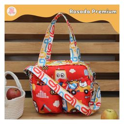 Rosada Red Truck Insulated Sling Tiffin Bag for Kids boy girl mom for School and Travel| Insulated Tiffin Multi-Purpose Tiffin Bag for Picnic, Class, Tuition Lightweight and Durable-image-93