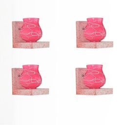 SOMIL Pink Glass Cylinder Printed Wall Lamps-image-97