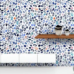 ArtzFolio Printed UV-Resistant Anti-Bacterial Brush Dots Peel & Stick Wallpaper-image-65