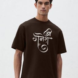 TOGS & TERRE Men Graphic Printed Round Neck Cotton Oversized T-shirt-picture-4