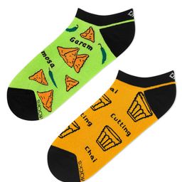 Dynamocks Pack Of 2 Printed Ankle-Length Socks image 2