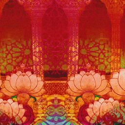 SEJ by Nisha Gupta Red Set of 6 Printed Table Placemats image 3