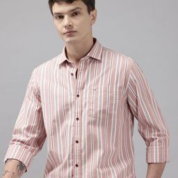 Blackberrys Striped Cutaway Collar Slim Fit Casual Shirt-picture-45