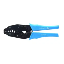 Hogert Technik 230 mm Black and Blue Connector Terminal Crimping Plier, HT1P196-26
