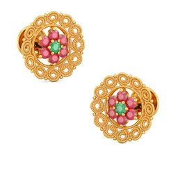 Joyalukkas 22 KT Gold Earrings Gold-image-13