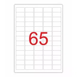 DAILY SO KI 65 A4 White Self Adhesive Sticker 40 Sheets & 2600 Label for Laser & Inkjet Printers-25
