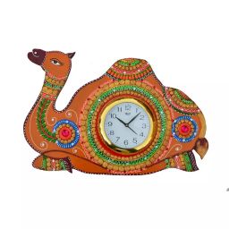 eCraftIndia KWC511 Papier-Mache Camel Handcrafted Wall Clock-image-13
