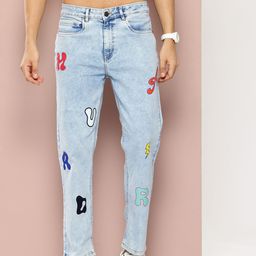 Harvard Men Relaxed Fit Printed Stretchable Jeans-image-16