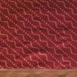 KALINI Maroon Silk Blend Woven Design Sarees-image-89