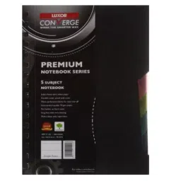 Luxor 21.6x27.9 cm Premium Wiro Series 5 Subject Notebooks 300 Pages 20413-image-16