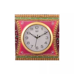 eCraftIndia KWC543 Wooden Papier Mache Decorative Artistic Handcrafted Wall Clock-image-88