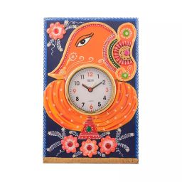 eCraftIndia KWC544 Wooden Papier Mache Lord Ganesha Artistic Handcrafted Wall Clock-image-91