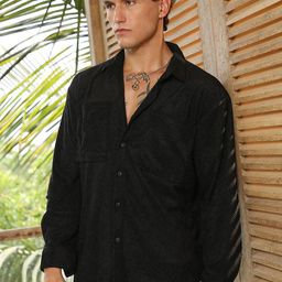 Campus Sutra Men Comfort Relaxed Fit Self Design Casual Shirt-picture-9