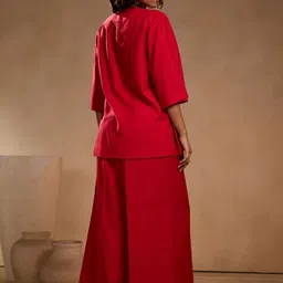 Chhaya Gandhi Design Studio Embellished Top With Palazzos image 2