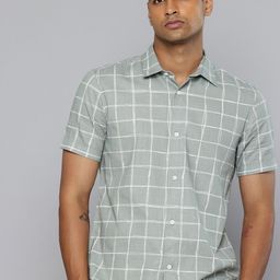 Flying Machine Slim Fit Checked Pure Cotton Casual Shirt-picture-9