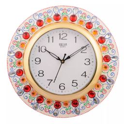 eCraftIndia KWC556 Wooden Papier Mache Ornamental Handcrafted Wall Clock-image-63