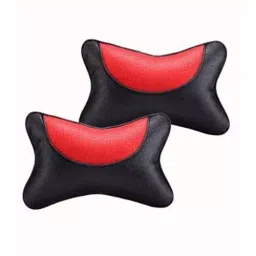 Auto Pearl Black and Red Designer Car Neck Rest Pillow Compatible for Elantra 2017-33