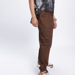 glitchez Men Everyday Edge Twill Relaxed Fit Joggers-image-19