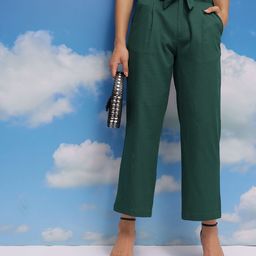 CORSICA Women Pleated Pure Cotton Trousers-picture-39