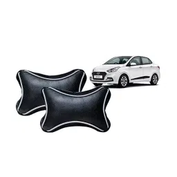 Auto Pearl Black Dots CV Car Neck Rest Pillow Compatible for Xcent 2016-picture-10