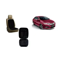 Auto Pearl Car Wooden Bead Seat Cushion with Black Velvet Border Compatible for City Idtec 2016-image-83