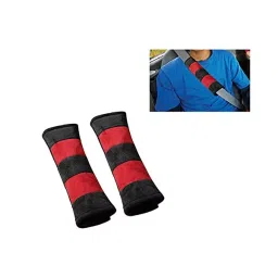 Auto Pearl Seat Belt Cushion (Pack of 2, Black, Red) Compatible for Maruti Suzuki Swift Type 1-image-45