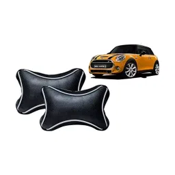 Auto Pearl Black Dots CV Car Neck Rest Pillow Compatible for Mini Cooper-picture-14