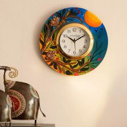 eCraftIndia KWC566 Sunrise View Decorative Wooden Handcrafted Wall Clock-picture-39