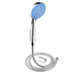 Cliquin 24L x 10W cm Round Shape ABS Plastic Silver Color Wall Mount Hand Shower, KSHS2308-10