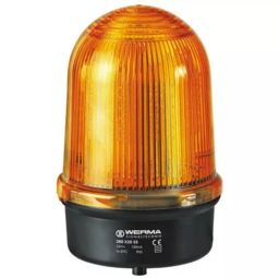 Werma Beacon BM 280 Series Yellow Rotating 24 V DC Surface Mount LED Bulb IP65, 280.320.55-image-5