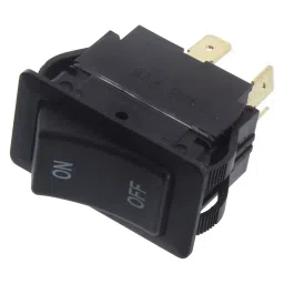 E-SWITCH ROCKER SWITCH, DPST, 20A, 125VAC, BLACK, RVW42D1123.-picture-3