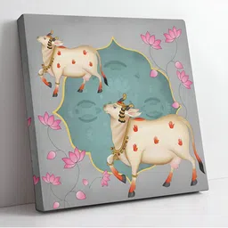 SAF Grey & Green 1 Piece Wood Birds and Animals Wall Paintings-image-98