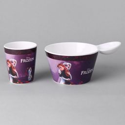 Disney Frozen Princess Fries Dip Bowl and Glass Multicolour - 550 & 250 ml-20
