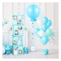 Untumble Blue BABY Letter Balloon Box for Baby Shower Party Decoration - Set of 4 Boxes-image-25