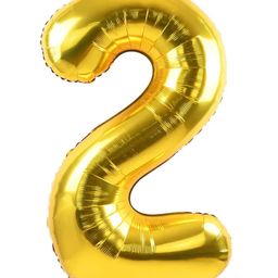 YAMAMA Party Balloon 24 Inch Number Two Foil Balloon, Large Balloon for Birthday, Anniversary, Party & Event Decorations Air & Helium Compatible Reusable Shiny Finish (Pack of 1 Color May Vary)-19