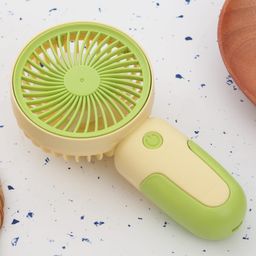 The Procure Store Mini Portable & Rechargeable Hand Fan with Stand- Green-7