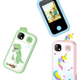 NEGOCIO Portable Touchscreen Phone Learning Christmas Dinosaur Toys Kids Smart Phone Stocking Stuffers Gifts- PACK OF 1- COLOR MAY VARY-51