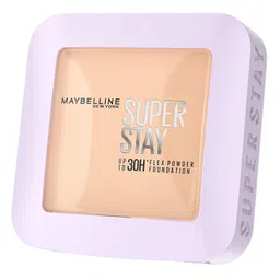 Maybelline New York Super Stay Flex Powder Foundation 110 Full Coverage, 30H Flexible Wear, Oil-Control Transfer Proof - 9 g-image-97