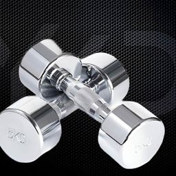 HackerX Set Of 2 Steel Fixed Weight Dumbbell - 5 kg Each-8